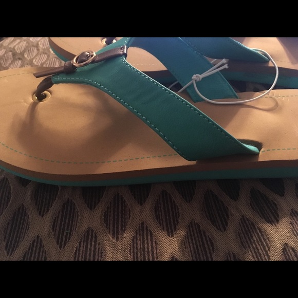 Turquoise sandal size 7/8 - Picture 3 of 3